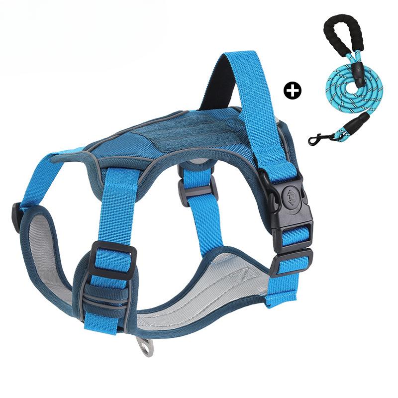 Große Hundeleine, Golden Retriever oder Labrador, Westentyp Brust- und Rückenriemen, Explosionssicher und Verstellbare Brust- und Rückenleine