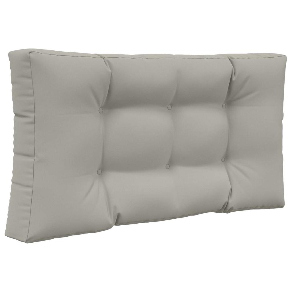 Outdoor Sofa Cushions 3 Pcs Gray Polyester