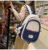 2024 Large Capacity Japanese Style Color Block Backpack for High School & College Girls