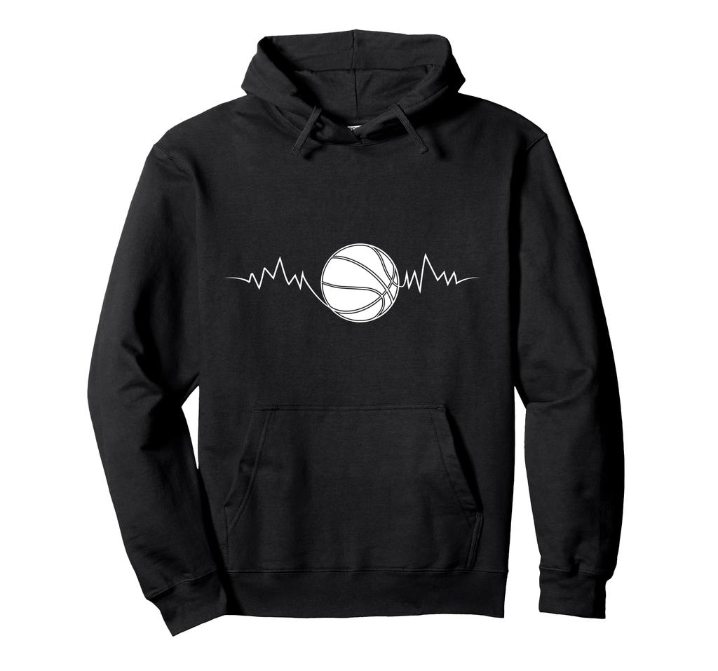 Basketball Heartbeat Streetball Hoodie for Basketball Players
