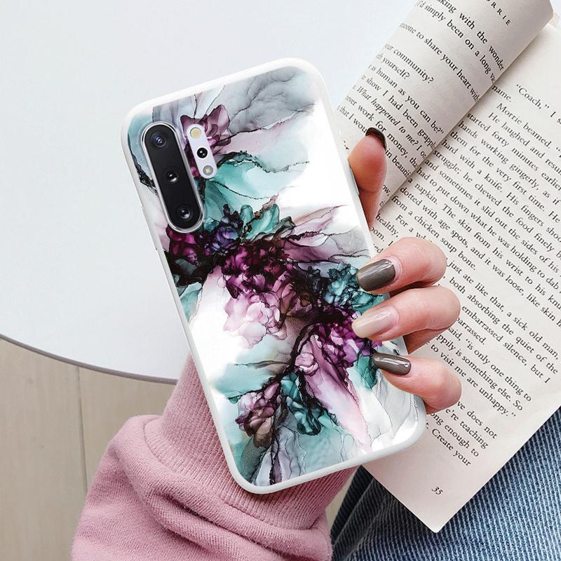 

Case For Samsung Galaxy Note 10 Bags Note10 Lite Plus Back Cover TPU Fundas Marble Stone Texture Coque For Samsung Note 10 Capa Samsung Note 10