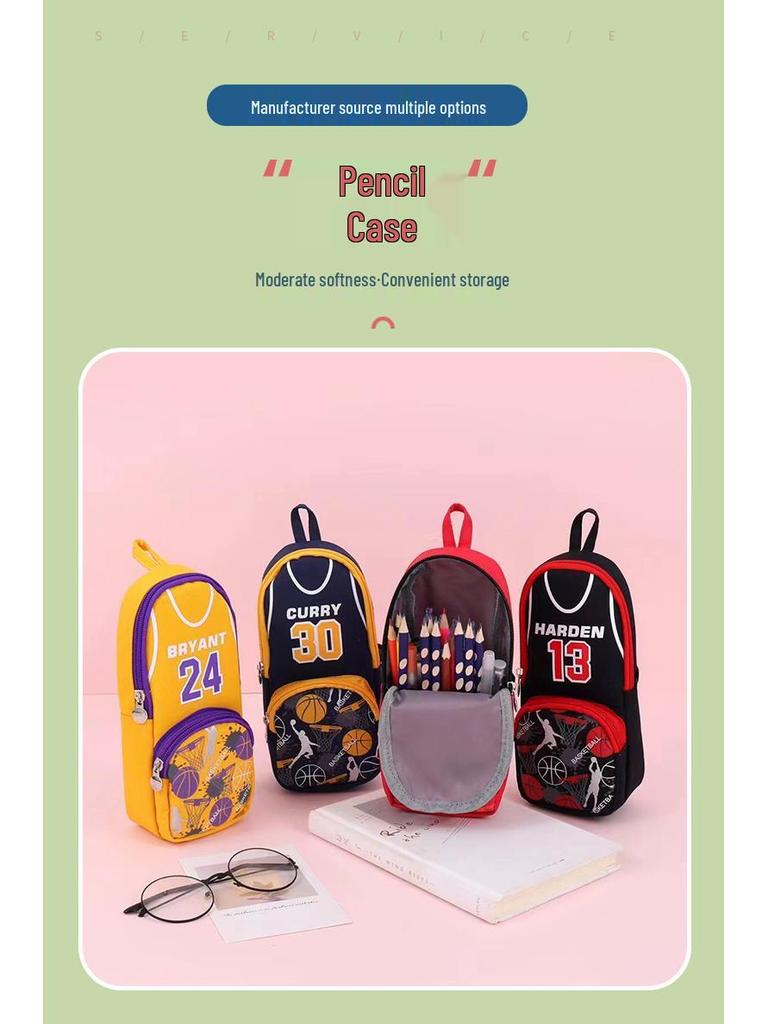 Student Pencil Case with High Capacity for Pencils, Fountain Pens, and Gel Pens