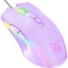 CW905 RGB Gaming-Maus Kabelgebunden mit RGB-Hintergrundbeleuchtung, 6 einstellbare DPI bis zu 6400, Ergonomische Gamer-Laptop-PC-Maus mit 7 programmierbaren Tasten