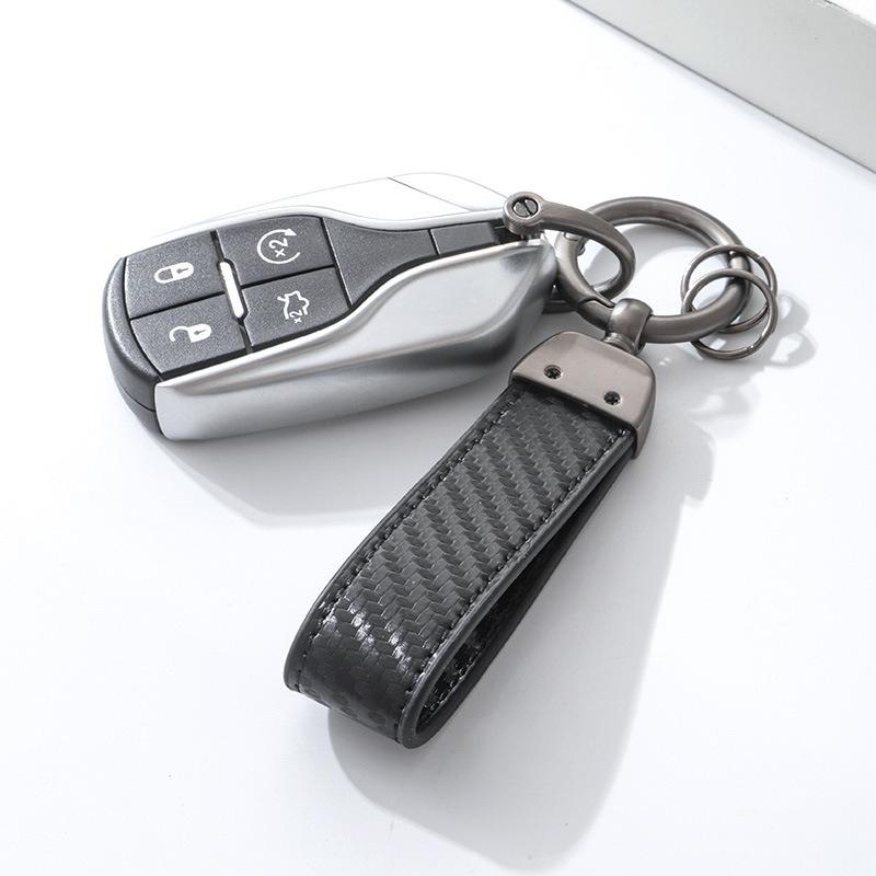 2026 Hot High-Grade Leather Motorcycle Keychain Keyring Pendant Buckle Key Holder Accessories For BMW R1250GS R1250 Adventure R1200 GS LC GK3