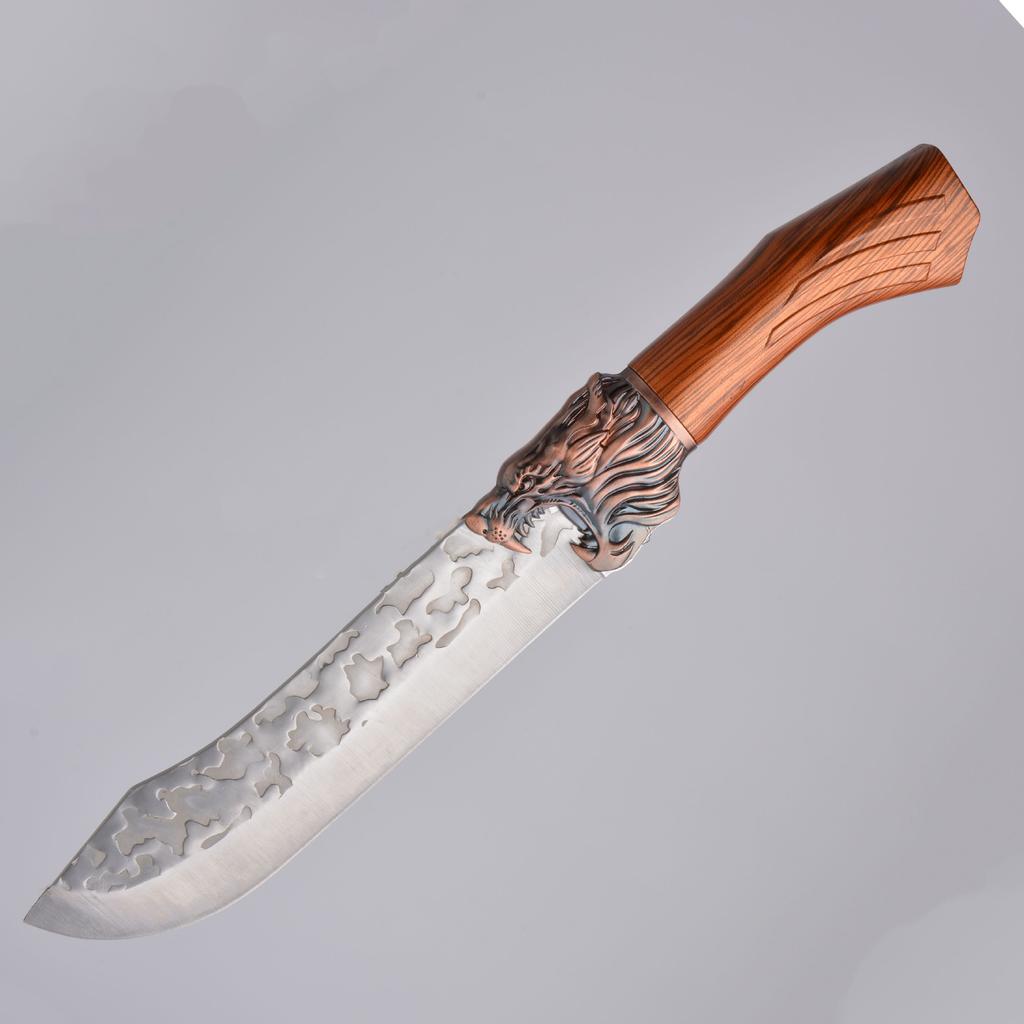 Professionelles Küchenkochmesser, Handgeschmiedetes Messer Edelstahl-Kochmesser Ausbeinmesser Schneidemesser Fischmesser Metzgeresser