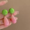 Elegant Forest-Style Water Drop Earrings: Versatile, Stylish Studs for Women