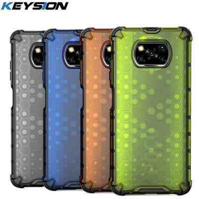 KEYSION Stoßfeste Hülle für Xiaomi POCO X3 Pro X3 NFC F3 M3 Mi 11i 11 Ultra Waben-Telefonabdeckung für Redmi Note 10 Pro Max K40 Pro+ Plus
