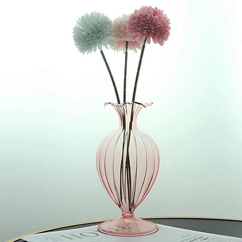 

Стеклянная ваза для цветов в скандинавском стиле, красочный прозрачный цветочный горшок, бутылка для растений, гидропонный террариум, контейнер для украшения домашнего стола