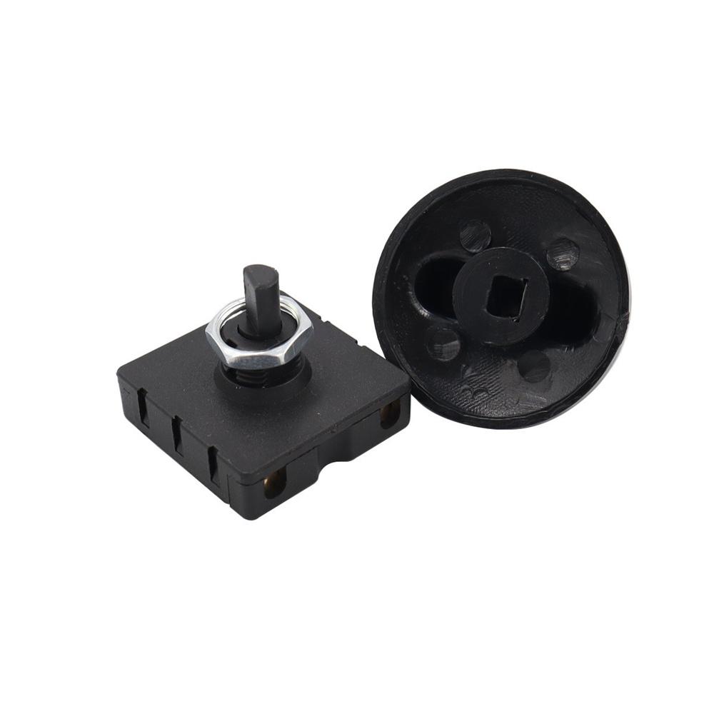 3-Speed 4-Position Rotary Switch Knob 10A~250V AC 10A Fan Heater Speed Selector