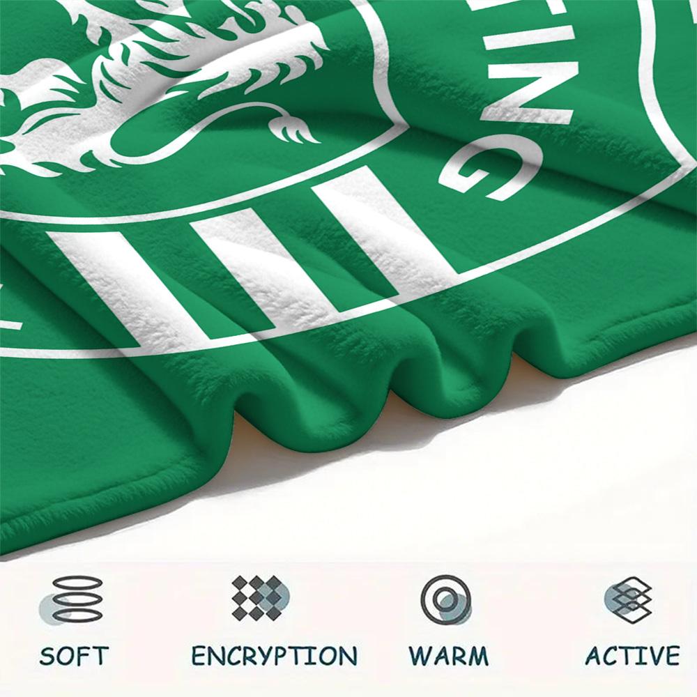 Sporting CP Print Flannel Blanket, High Quality Comfortable for All Seasons, Home Decor, Warmth and Comfort, Perfect for Christmas Gifts