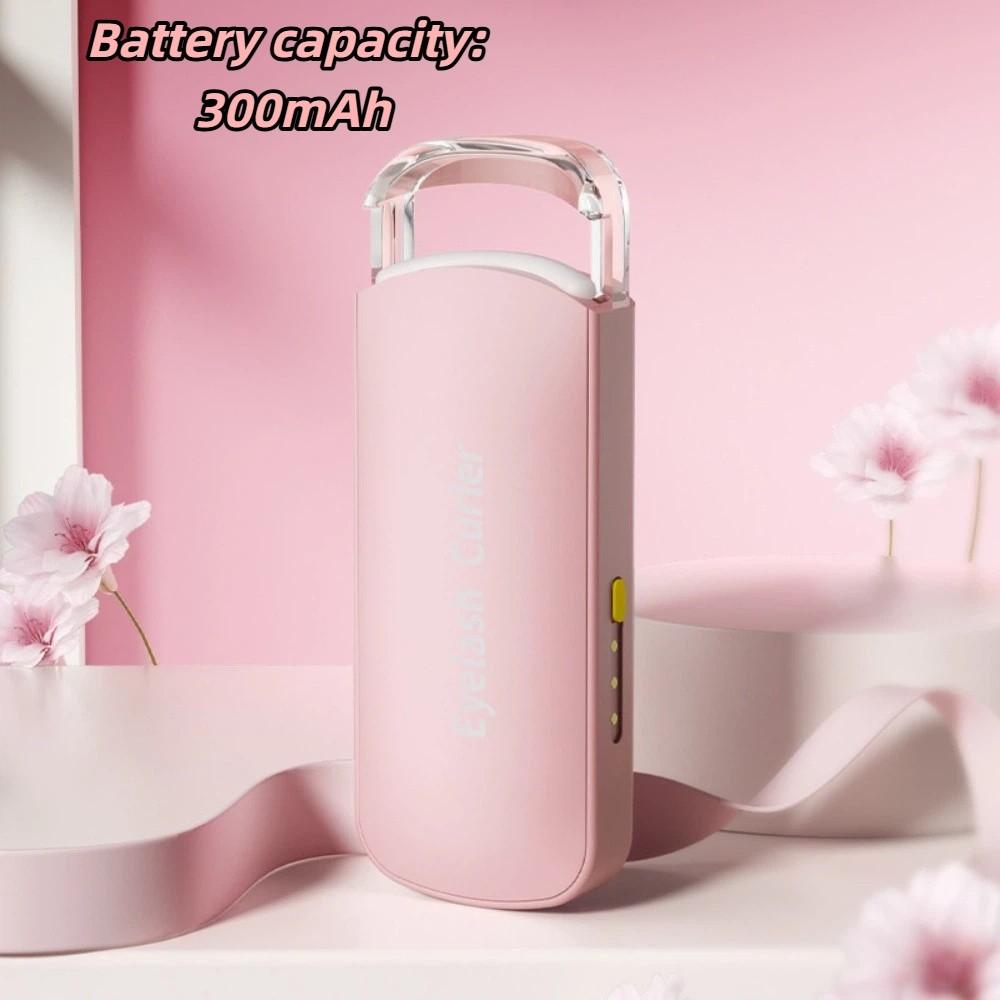 Portable Lightweight Heated Lash Curling Tool Soft Silicone Lash Shaping Tool  Outing Use розовый
