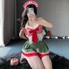 Pure Desire Lace Patchwork Christmas Lingerie Set - Cute, Sweet, Plus Size Temptation Robe