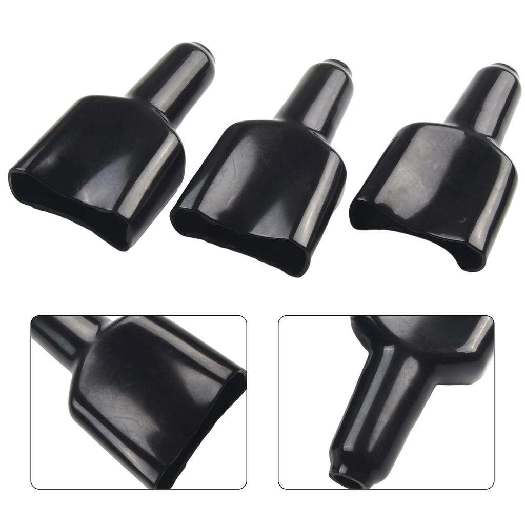 10pcs Waterproof 50A For Plug Connector Dustproof Cable Jacket Black Banana Connector Male Speaker Plug Cover Plug Connectors 4