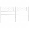 VidaXL White Metal Headboard 193 Cm 372265