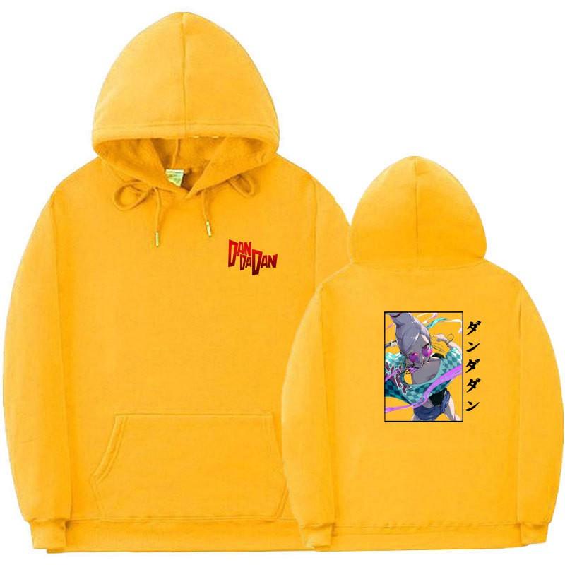 Unisex Anime-Inspired Hooded Sweatshirt With Ribbed Hem Loose Fit 81-90% Cotton 400g Weight Wear