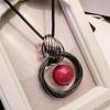 1 Pcs Retro Ethnic Style Short Korean Version Sweater Chain Clothing Accessories Versatile Fashion Alloy Necklace Jewelry