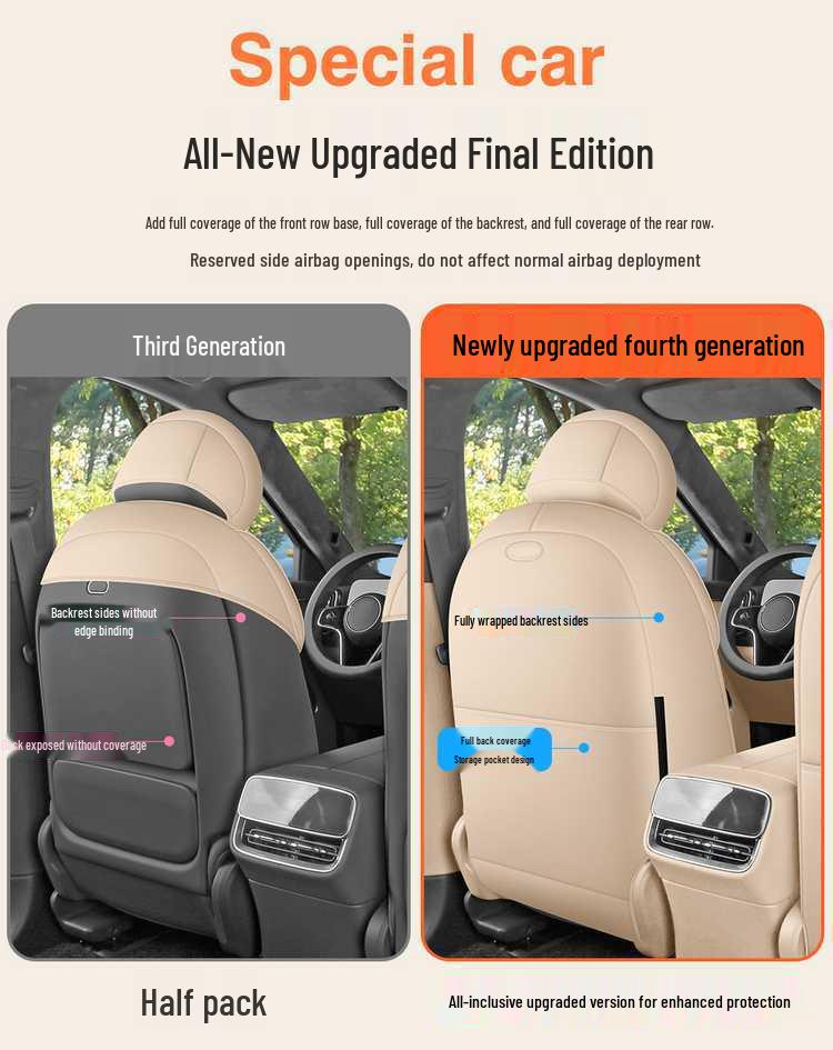 AITO M9 Universal Suede Car Seat Cushion: All-Season Full Coverage Saddle Pad