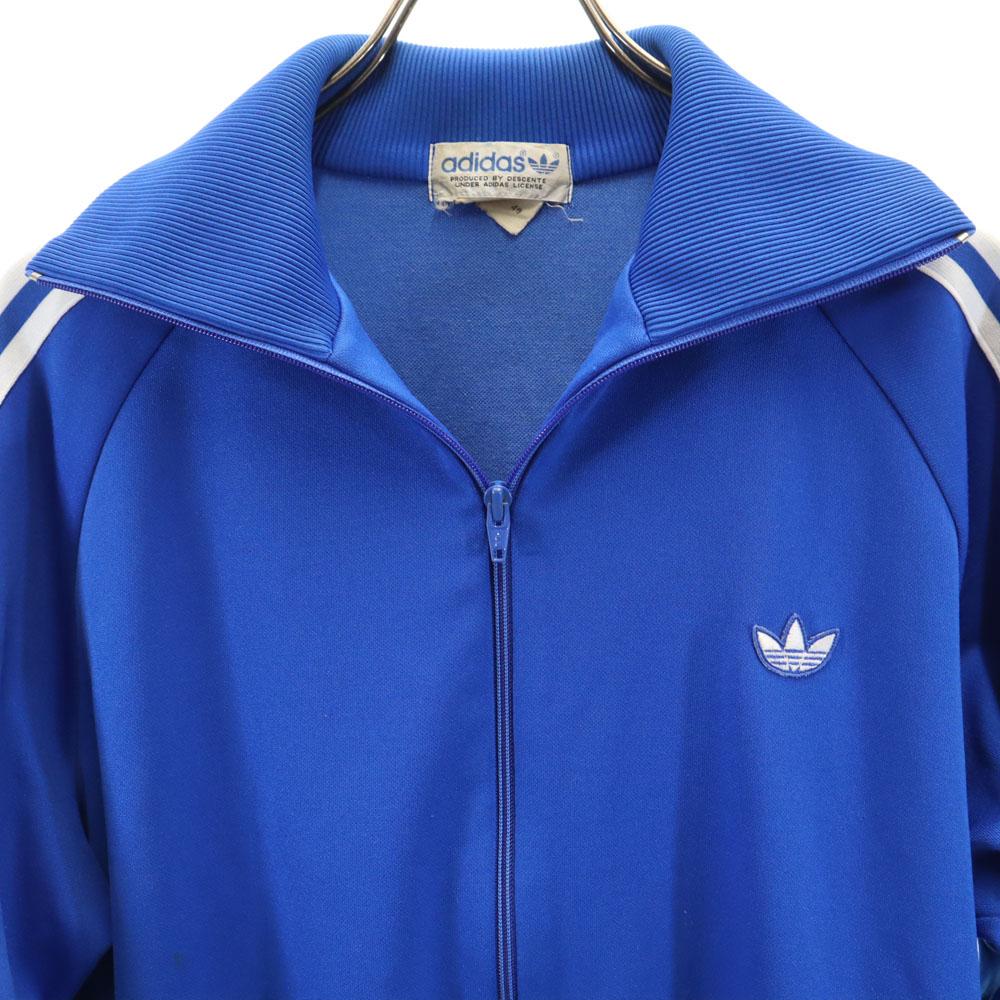 adidas 70s Vintage Descente Trefoil logo Track jacket 4 blue Men's Used