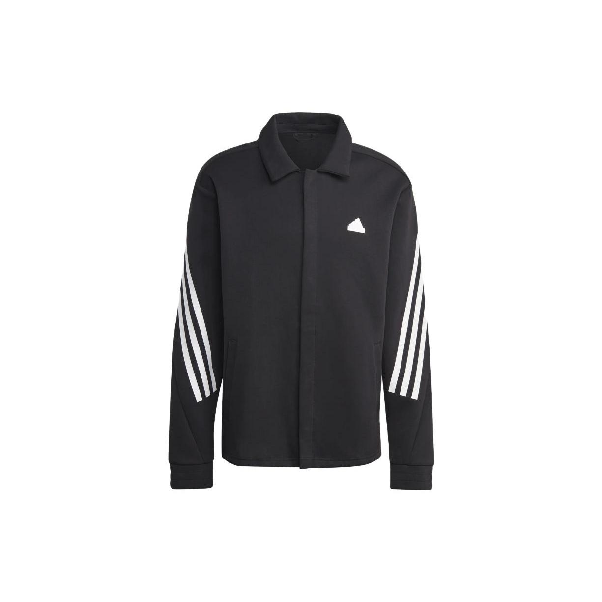 adidas Future Icons 3-Stripes Coaches Jacket Black Men s IC6726 XXL