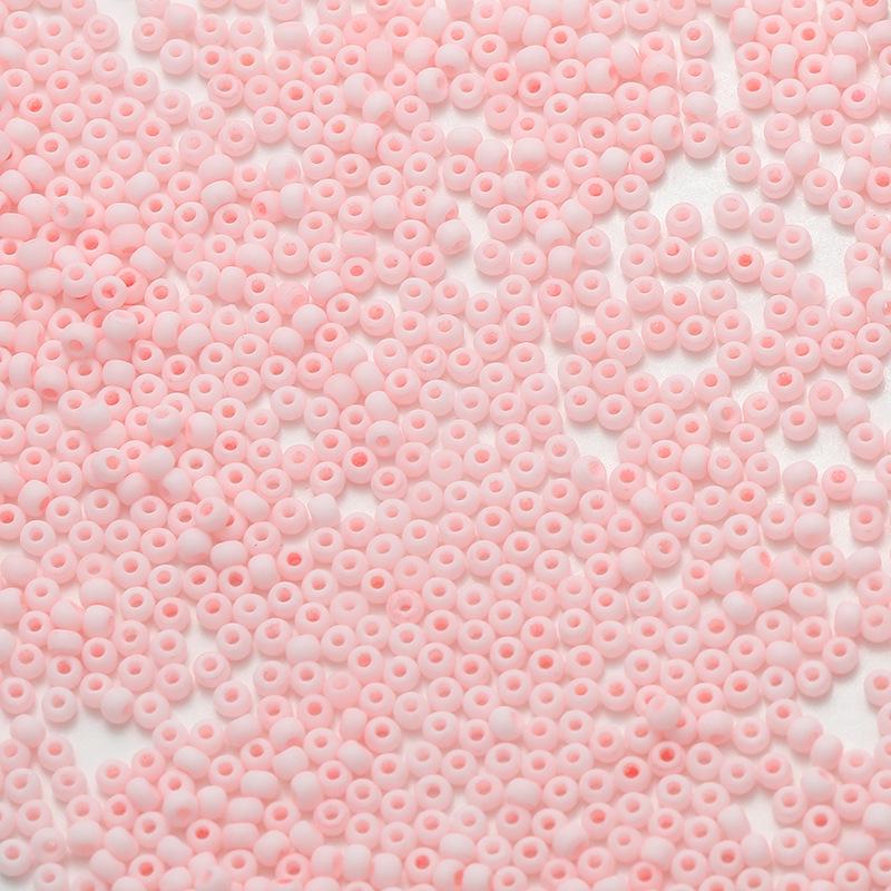 2mm Frosted Round Seed Beads - Macaron Color Series, 10g Pack for DIY Jewelry & Beading
