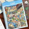 Tirado Miniature Scene Sticker Book 9.0: Fun 3D Cartoon Landscape & House Stickers