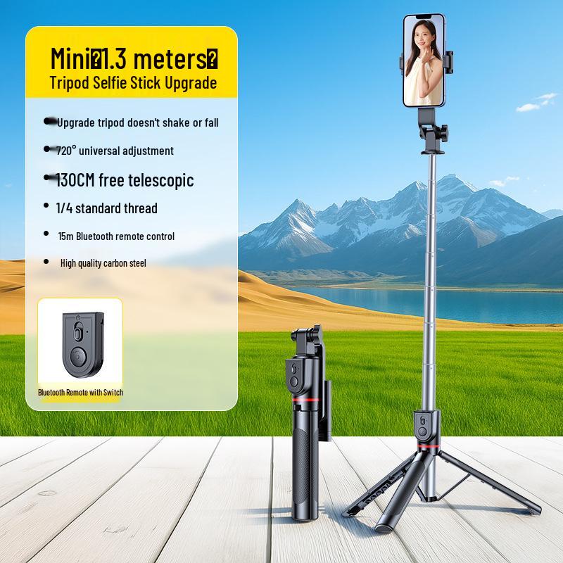Bluetooth selfie tyč: Přenosný teleskopický stativ pro fotografování mobilním telefonem a živé vysílání