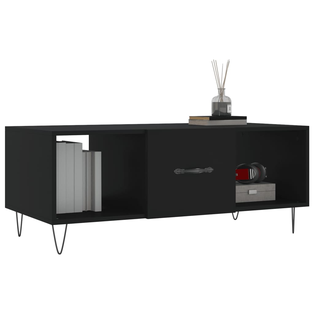 Coffee Table Black 102x50x40 Cm Particleboard