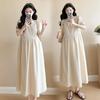 2026 Summer Korean Style Maternity Dress: Chic, Loose, Simple Design in High-Grade Plus Size