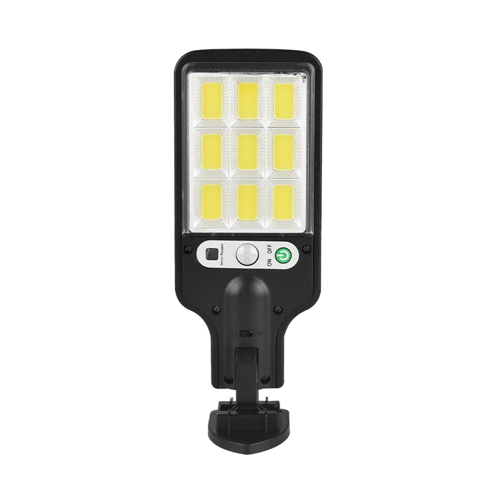 Solar Powered High Brightness Street Light IP65 Waterproof Parking Lot Light Remote Control 3 Modes for Yard Garage Sports Court