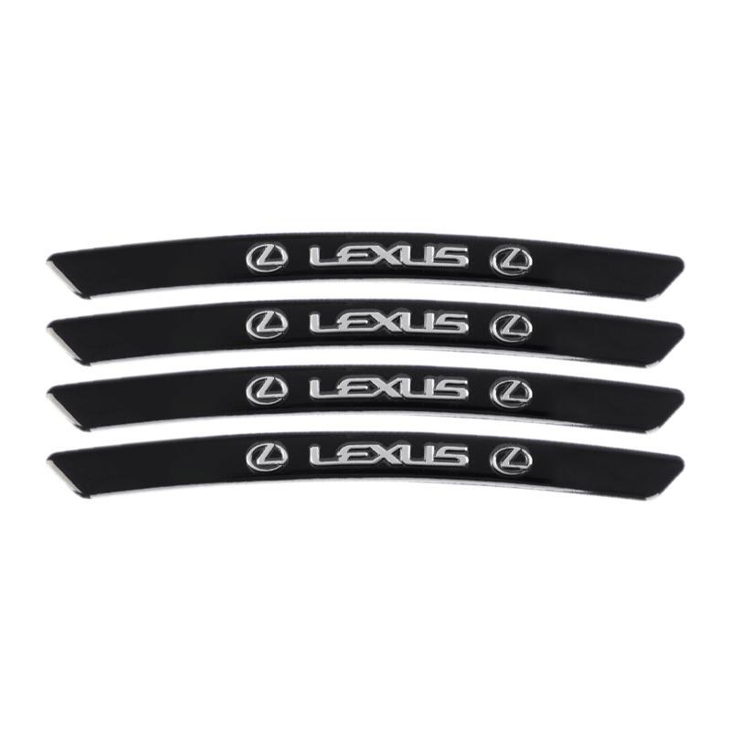 4ks Nálepky na středové krytky kol auta Dekorace Pro Lexus FSPORT LBX NX RX 350h 450h ES UX 300e GS GX IS LS LX CT LC RC
