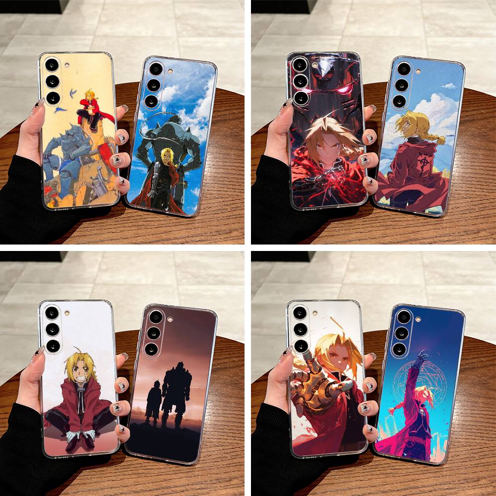 Fullmetal -Alchemist-Edward -Elric Clear Phone Case for Samsung Galaxy A71, A70, A52, A51, A40, A30