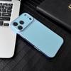 iPhone 17 Pro Max Leather Texture Phone Case with Large Window for Apple 16, Full Coverage Plain Leather.
