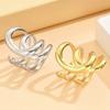 Irregular Line Rings Stylish Couple Present Rings Trendy Women Rings Hollow Rings Suitable for Women and Couple Present