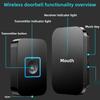 Plastic Electronic Doorbell Waterproof Welcome Doorbell Door Chime Kit  Home Security