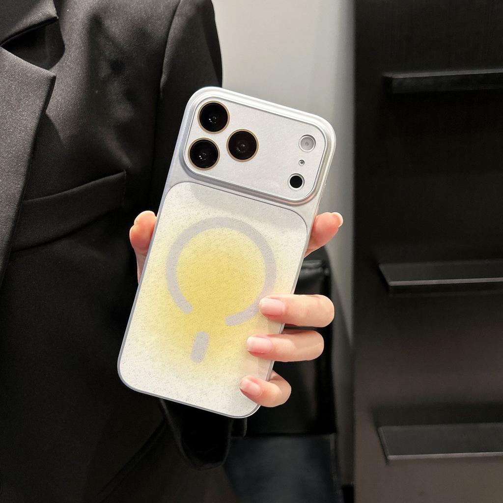 Applicable To iPhone17proMax Gradual Change Glitter Magnetic Mobile Phone Case Apple 16 Smudge Advanced Sense 15 Protective Case