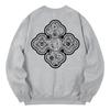 KAN6312 Kmg0123 Freemason Fleece-Lined Sweatshirt - Gray