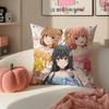 MMy Teen Romantic Comedy SNAFU Cushion Cover Pillowcase Short Plush Invisible zipper Room Sofa Cushion Cover