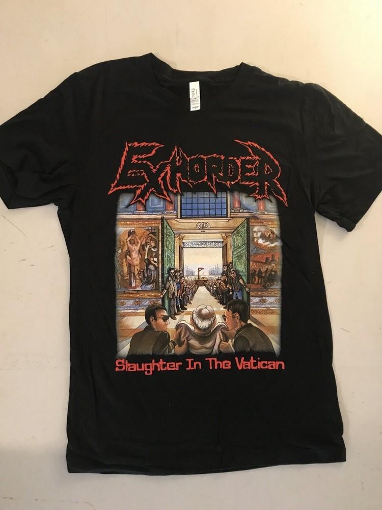 Футболка Exhorder band Slaughter in the Vatican Унисекс Концертная S - 5XL SG253 Унисекс Футболка S