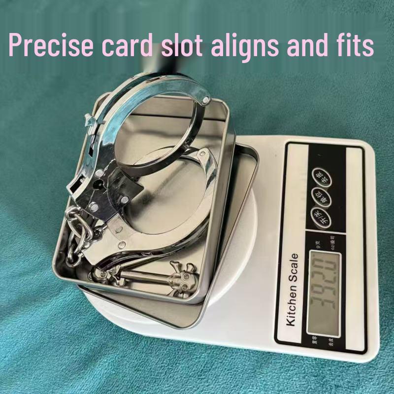 Stainless Steel Escape Room Handcuffs and Leg Cuffs for Couples
