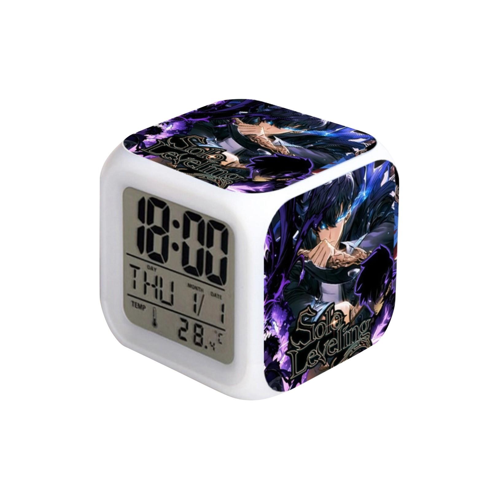 

Cartoon Print Luminous Alarm Clock Student Bedside Alarm Clock One Size