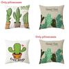 Cartoon Cactus Pattern Pillow Cover For Home Decor And Lounge Relaxation