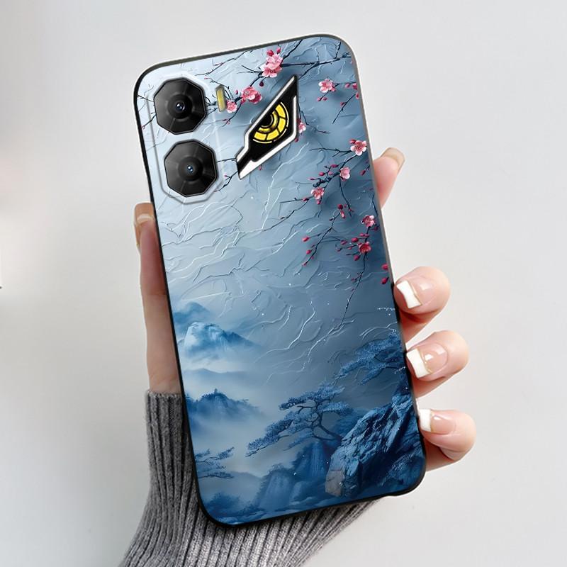 Custodia per Telefono Per ZTE Nubia Neo 3 5G Z2464N Custodia Estetica Moda Gatto Carino Cartone Animato Nero Morbido TPU Silicone Copertura Protettiva Completa