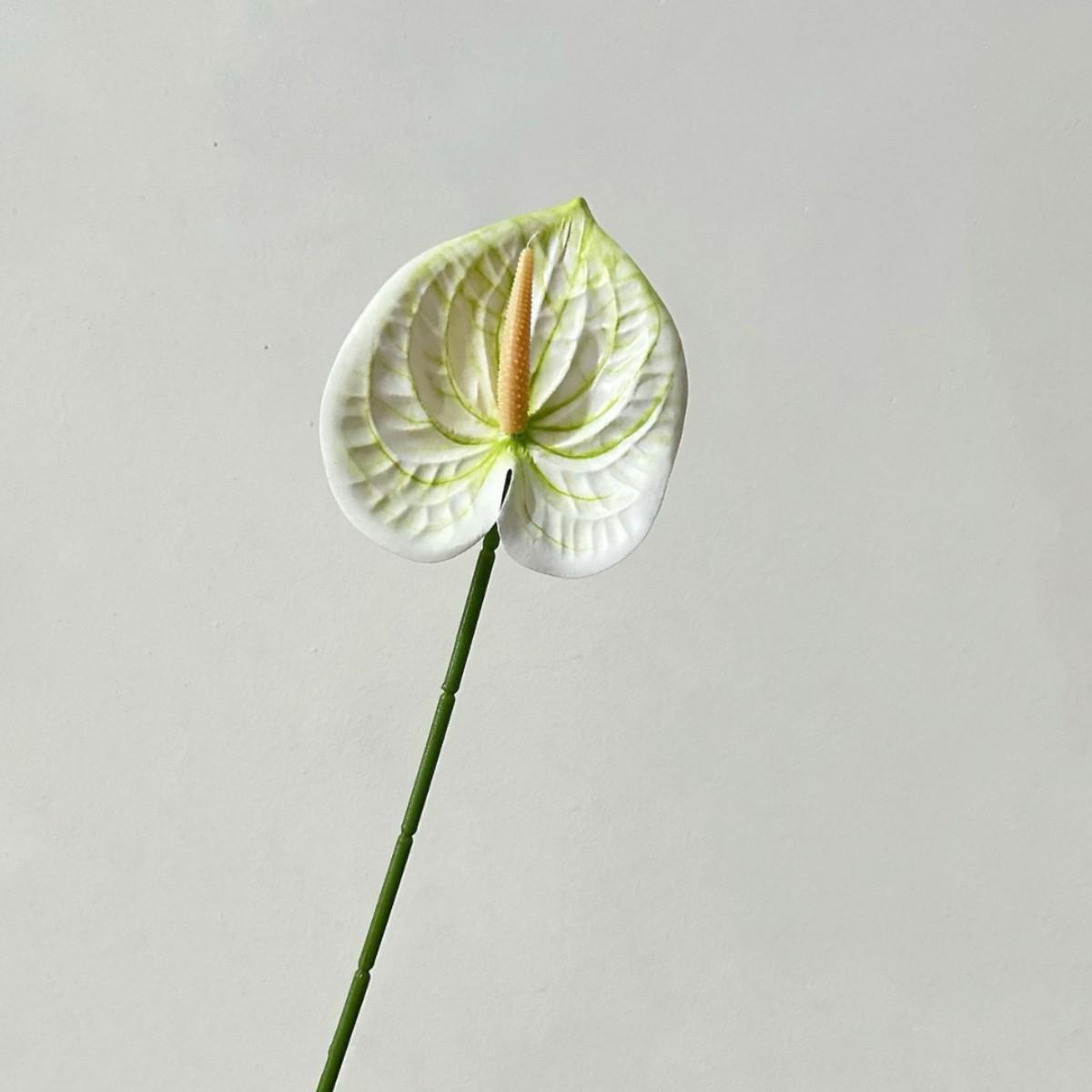 

Красный антуриум фламинго, искусственный цветок, напечатанный на 3D-принтере, для свадебного и домашнего декора