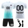 Men's Soccer Jersey Set, Breathable Quick-Dry Sportswear with Shorts and Socks, for Training and Matches