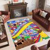 Personalized Crystal Velvet Carpet Custom Name Text,The Amazing Digital Circus Anti Slip Area Rug For Home Decoration