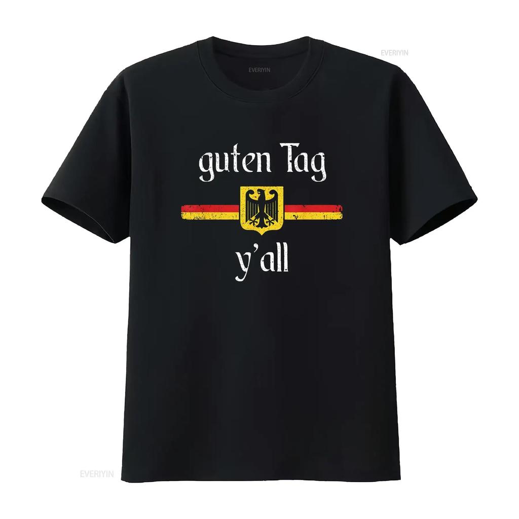 Mens Oktoberfest German Flag Eagle Prost Guten Tag Y all T Shirt Black Large vintage Washed designer clothes graphic streetwear