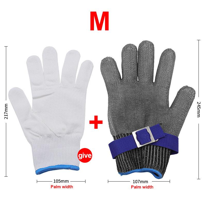 Anti-cutting Metal Gloves Cutting Slaughter Chainsaw Work Labor Protection Hand Protection Stainless Steel Wire Gloves