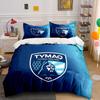 Tymaq Futbol Emblem Design Bedding Duvet Cover Set Duvet Cover Pillowcases  (1*Duvet Cover 2*Pillowcases, Without Duvet Insert)
