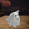 Halloween Ghost Animal Figurine Draped Ghost Dog Cat Statue Resin Spooky Tabletop Ornaments for Home Party Haunted House Decor