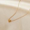 Fashion Temperament Commuting Style Necklace Made Of Stainless Steel Niche Simple Versatile Plated With Gold Heart Collarbone Chain